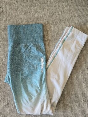 Gymshark Womens Teal Ombre Seamless Leggings